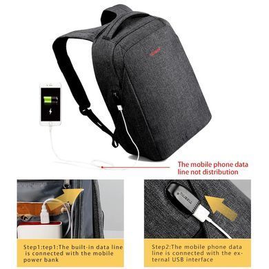 Рюкзак Tigernu 16" Grey (T-B3237U) [800065]