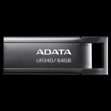 Флеш-накопичувач ADATA USB 3.2 UR340 64Gb Black (AROY-UR340-64GBK) [805269]