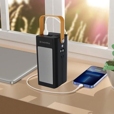Універсальна мобільна батарея ColorWay LCD/Lamp 80000mAh Black (CW-PB800LPA8BK-PDD) [603506]