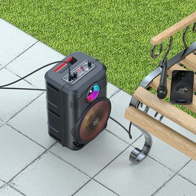 Портативна колонка HOCO BS46 Mature outdoor BT speaker, 10W, Black (6931474754080) [806317]