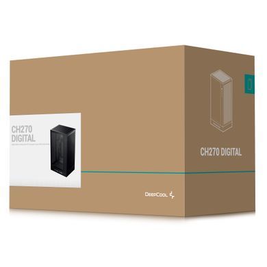 Корпус DeepCool CH270 Digital Black без БЖ (R-CH270-BKNDM0-G-1) [608847]