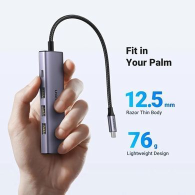 USB-хаб UGREEN CM511 USB-C To HDMI+3*USB 3.0 A+PD Power Converter (UGR-15597) [804419]