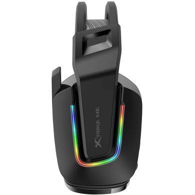 Ігрова гарнітура XTRIKE ME, USB+3.5мм, RGB, кабель 2м, чорна (GH-712) [401854]