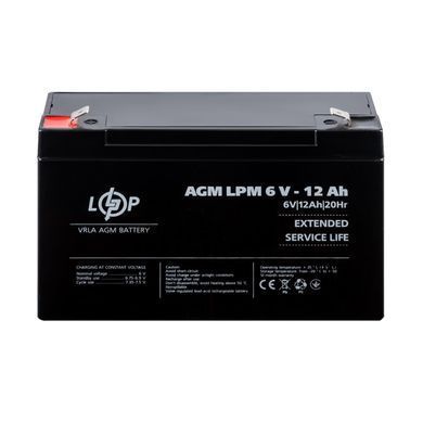 Акумулятор AGM LPM 6V - 12 Ah (LP4159) [900207]
