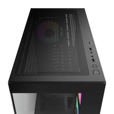 Корпус для комп'ютера ATX W/O PSU GAMMA C72 BK ARGB OCYPUS (GAMMA-C72-BKD400XX-GL) [502884]