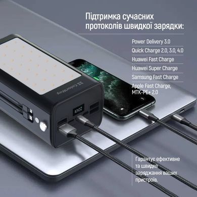 Універсальна мобільна батарея ColorWay LCD/Lamp 80000mAh Black (CW-PB800LPA8BK-PDD) [603506]