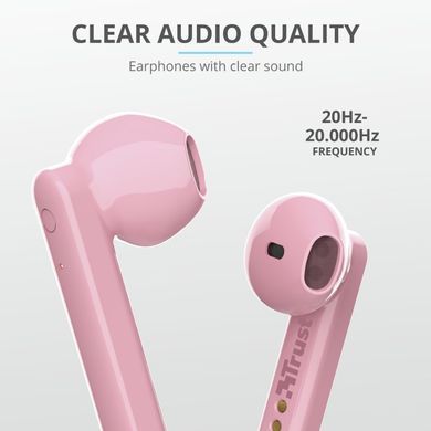 Навушники Trust Primo Touch True Wireless Mic Pink (23782_TRUST) [107099]