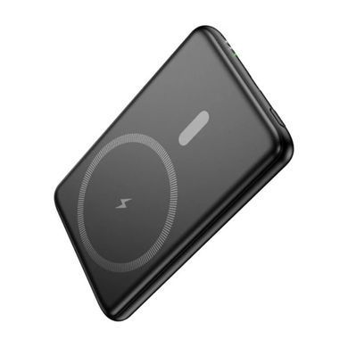 Зовнішній акумулятор HOCO J140A Tony PD20W ultra-thin magnetic power bank(5000mAh) Black (6942007640626) [806576]