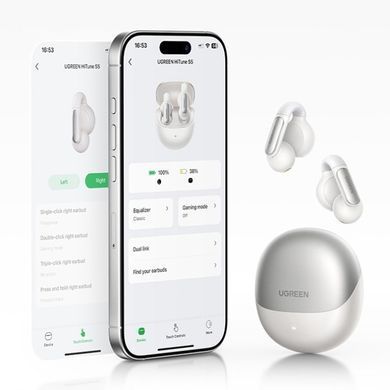 Навушники TWS UGREEN HiTune S5 Open Wearable (WS210) Білі (45761) [404010]