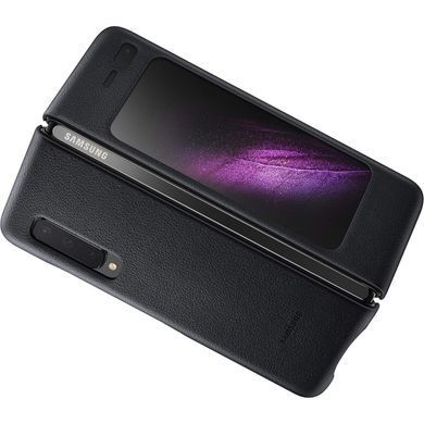 Чохол-накладка Samsung Leather Cover для Samsung Galaxy Fold SM-F900 / F907 Black (EF-VF900LBEGRU) [602902]