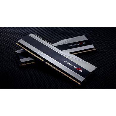 Модуль пам`ятi DDR5 2x32GB/6000 G.Skill Trident Z5 Silver (F5-6000J3238G32GX2-TZ5S) [613453]