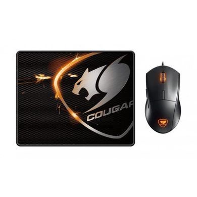 Миша Cougar Black USB + килимок Speed XC (Minos XC) [608156]