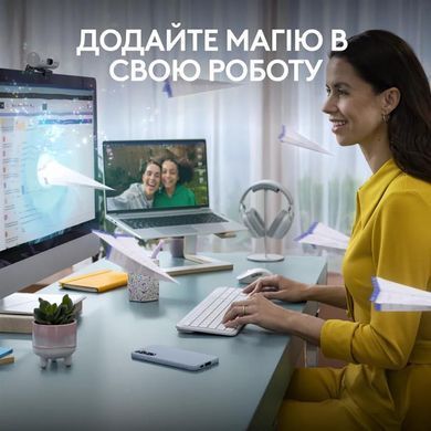 Клавiатура бездротова Logitech Signature Slim K950 US OffWhite USB (920-012466) [606012]
