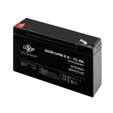 Акумулятор AGM LPM 6V - 12 Ah (LP4159) [900207]