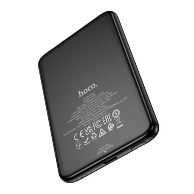 Зовнішній акумулятор HOCO J140A Tony PD20W ultra-thin magnetic power bank(5000mAh) Black (6942007640626) [806576]