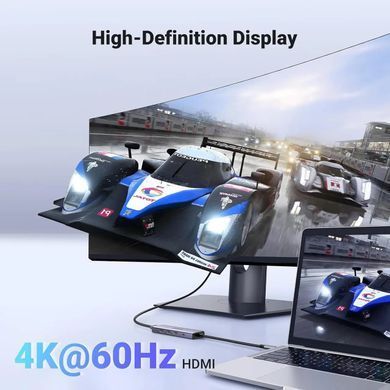 USB-хаб UGREEN CM511 USB-C To HDMI+3*USB 3.0 A+PD Power Converter (UGR-15597) [804419]