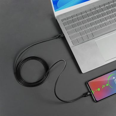 Кабель USB-C > USB-C заряджання/синхронізації GravaStar 1.5м, Type-C, 100w, чорний (GRAVASTARTC_BLK) [108582]