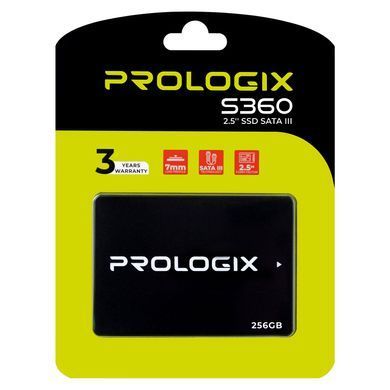Накопичувач SSD 256GB Prologix S360 2.5" SATAIII 3D TLC (PRO256GS360) [607943]