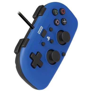 Hori Геймпад проводной Mini Gamepad для PS4, Blue (4961818028395)