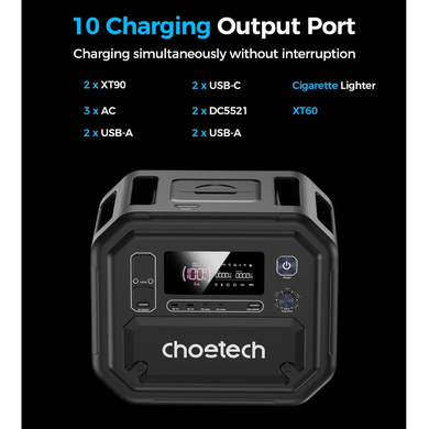 Портативна зарядна станція CHOETECH 2500W PS (BS064) [306124]