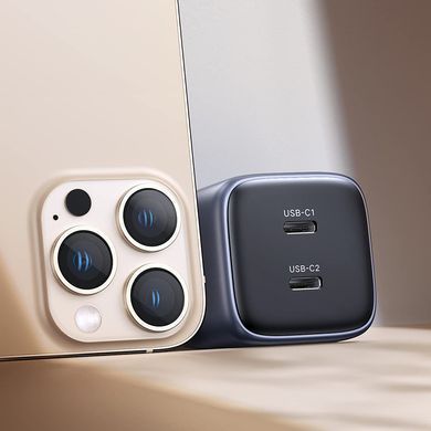 Зарядний пристрій 2xUSB 45W (2xUSB-C) Gan PD 25W+20W, CD294 Ugreen Сірий (90573) [402106]