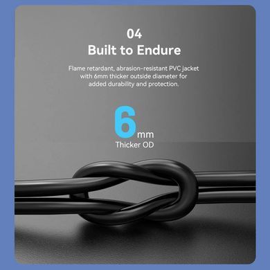 Мережевий кабель Vention Cat6 UTP Patch Cable 1.5M Black (IBRBG) [803219]