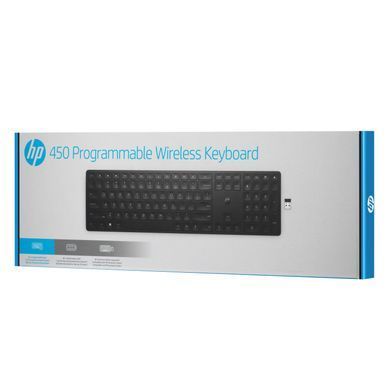 Клавіатура мембранна HP 450 Programmable, 108key, WL, EN/UK, чорний (4R184AA) [103570]