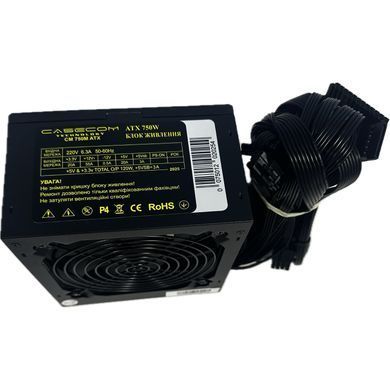 БЖ 750W Casecom, 120mm, 4хSATA, Brown Box (CM 750 ATX) [403128]