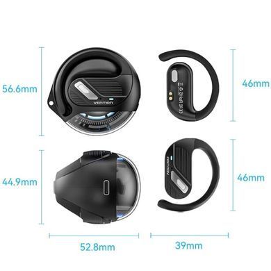 Навушники TWS Vention OpenBeat O12 Black (NBUB0) [401969]