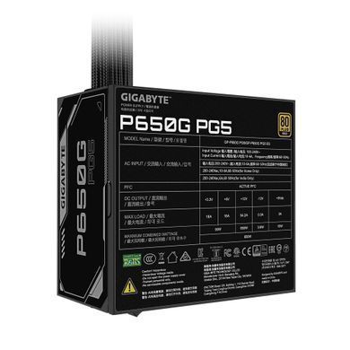 Блок живлення ATX3.1 650W GIGABYTE (GP-P650G PG5) [502960]