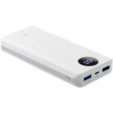 Універсальна мобільна батарея Gusgu Xiamen Mini 80000M 20000 mAh White (GB/T-35590/UA-102807) [603409]