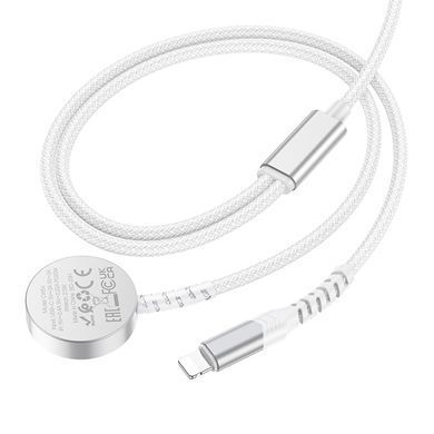 Кабель HOCO CW54 2-in-1 charging cable iP+iWatch White (6942007611398) [803616]