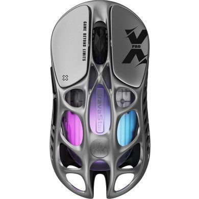 Миша GravaStar Mercury X Pro, 8K, BT/WL/USB-A, RGB, сірий (GSXPRO_GRY) [104191]