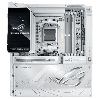 Материнcька плата ASUS ROG CROSSHAIR X870E GLACIAL sAM5 X870E 4xDDR5 M.2 USB Type-C Wi-Fi BT E-ATX білий (90MB1NQ0-M0EAY0) [113681]