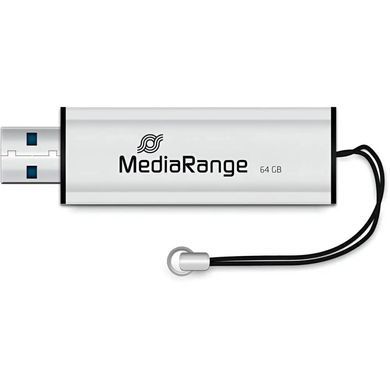 Флеш-накопичувач USB3.0 64GB MediaRange Black/Silver (MR917) [607302]