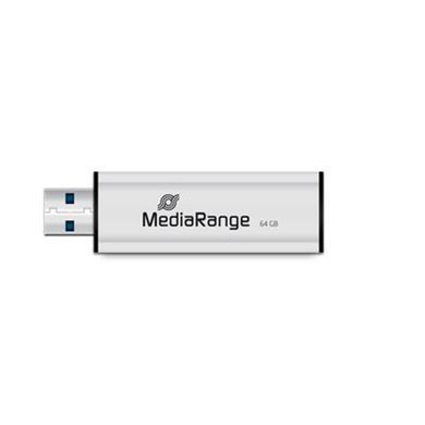 Флеш-накопичувач USB3.0 64GB MediaRange Black/Silver (MR917) [607302]