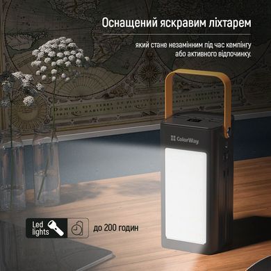 Універсальна мобільна батарея ColorWay LCD/Lamp 80000mAh Black (CW-PB800LPA8BK-PDD) [603506]