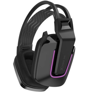 Ігрова гарнітура XTRIKE ME, USB+3.5мм, RGB, кабель 2м, чорна (GH-712) [401854]
