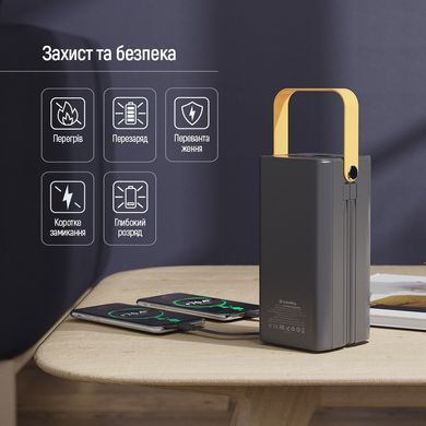 Універсальна мобільна батарея ColorWay LCD/Lamp 80000mAh Black (CW-PB800LPA8BK-PDD) [603506]