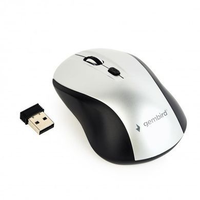 Миша бездротова Gembird Black/Silver (MUSW-4B-02-BS) [606381]