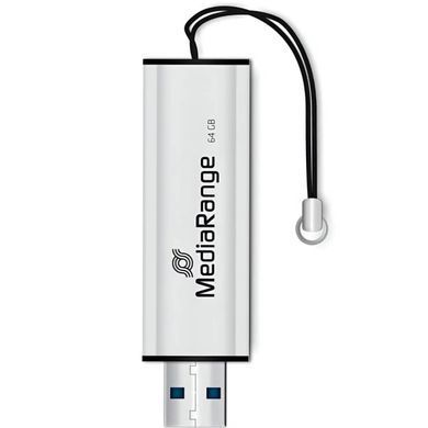 Флеш-накопичувач USB3.0 64GB MediaRange Black/Silver (MR917) [607302]