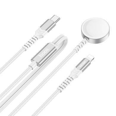 Кабель HOCO CW54 2-in-1 charging cable iP+iWatch White (6942007611398) [803616]