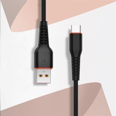 Кабель SkyDolphin S54T Soft USB - USB Type-C (M/M), 1 м, Black (SDUSB-000430) [604251]