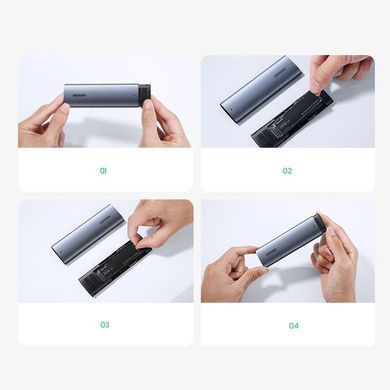 Зовнішня кишеня Ugreen для SSD M.2 (NVMe) M-Key 3.1 Gen2 CM400 Gray (10902) [616243]