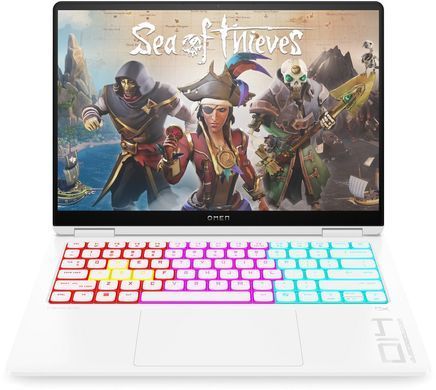 Ноутбук HP OMEN Transcend 14-fb1008ua 14" 3K OLED, Intel U7-255H, 32GB, F1TB, NVD5060-8, DOS, білий (C3US5EA) [111408]