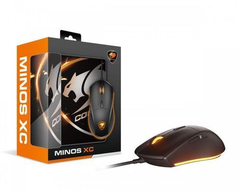 Миша Cougar Black USB + килимок Speed XC (Minos XC) [608156]