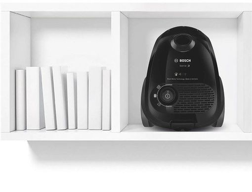 Пилосос Bosch мішковий, 600Вт, 3.5л, НЕРА, чорний (BGL2X106) [15637]