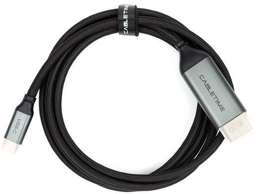 Кабель Cabletime USB Type-C - DisplayPort (M/M), 4K, Ultra HD, 1.8м, V1.2, Black (CA913305) [604358]