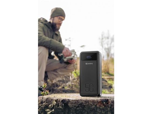 Універсальна мобільна батарея Sandberg Powerbank 50000mAh, USB-C PD 130W, Black (420-75) [613960]