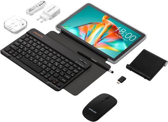 Планшет Teclast P30T KIT 10,1" 4ГБ, 128ГБ, 6000мА&bull;год, Android, сірий (6940709688342) [114337]